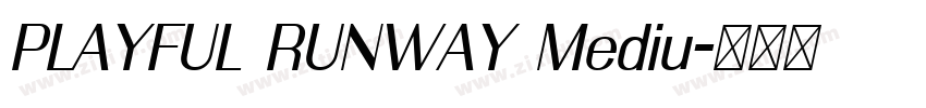 PLAYFUL RUNWAY Mediu字体转换 PLAYFUL RUNWAY Mediu字体转换